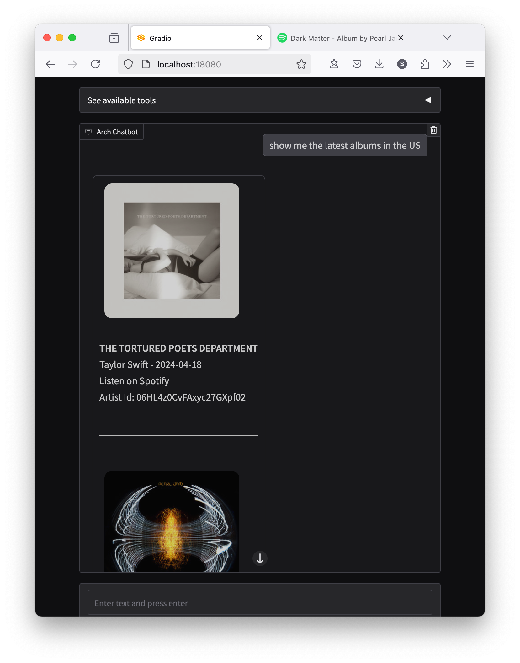 Example of Bearer Authorization with Spotify APIs